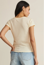 Load image into Gallery viewer, slub rib short sleeve scoop tee
