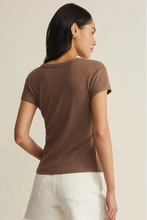 Load image into Gallery viewer, slub rib short sleeve scoop tee
