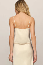 Load image into Gallery viewer, satin lace trim cami
