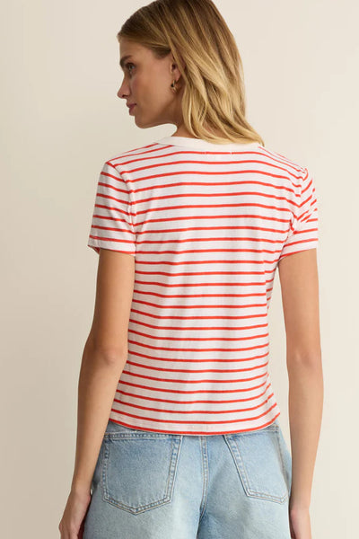 stripe short sleeve tee
