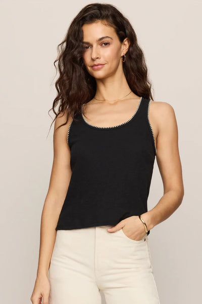 crochet trim tank