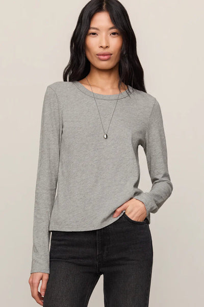 long sleeve slub crew tee