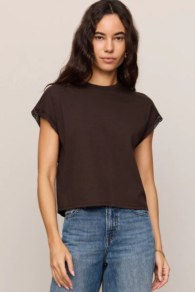 lace trim muscle tee