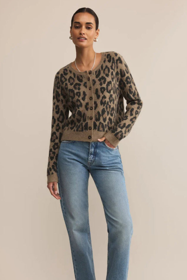leo button cardigan