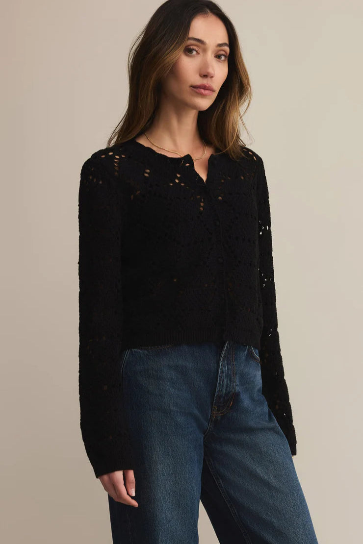 lace knit cardigan