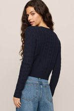 Load image into Gallery viewer, long sleeve cable cardigan
