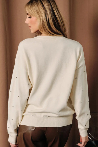 Crystal Trim Sweatshirt