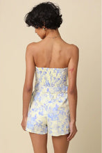 Load image into Gallery viewer, floral strapless romper
