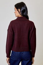 Load image into Gallery viewer, collared zip cardigan
