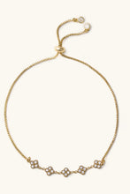 Load image into Gallery viewer, flora cz slider bracelet waterproof
