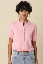 Load image into Gallery viewer, short sleeve button cardigan
