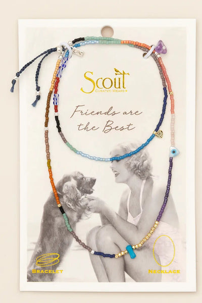 mixed bracelet-necklace protection