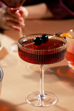 Load image into Gallery viewer, 2 ripple coupe glasses

