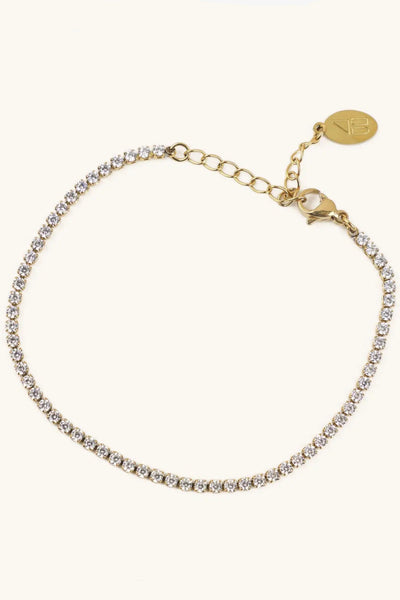 waterproof birthstone tennis bracelet