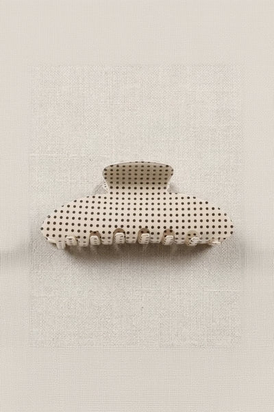 claw clip polka dot