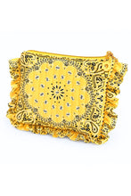 Load image into Gallery viewer, Paisley Ruffle Cosmetic Pouch
