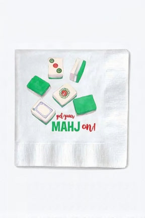 mahjong cocktail napkins