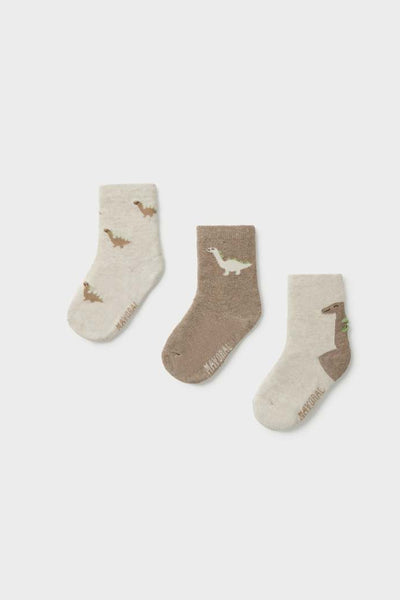 baby 3pk dino sock set