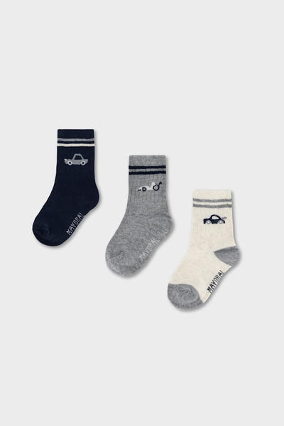 Baby 3Pack Cars Sock Set