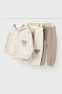 boys puppies zip hoodie + 2 jogger set