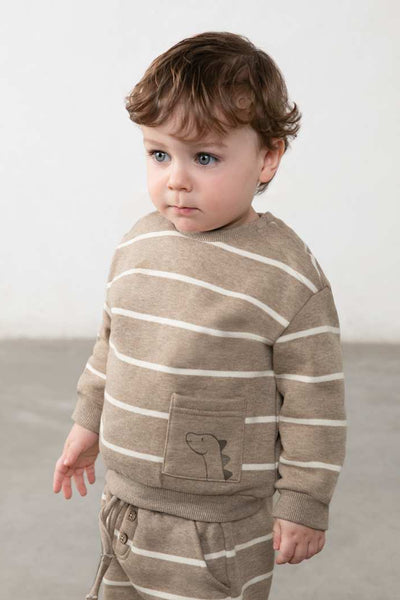 mini boy stripe sweatshiirt