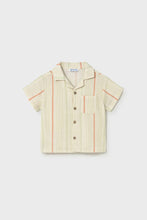 Load image into Gallery viewer, mini boys gauze stripe shirt
