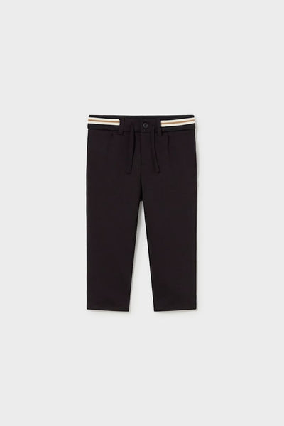 mini boy stripe band ponte pant