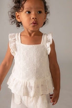 Load image into Gallery viewer, mini girls crochet top + pant set
