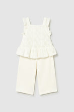 Load image into Gallery viewer, mini girls crochet top + pant set
