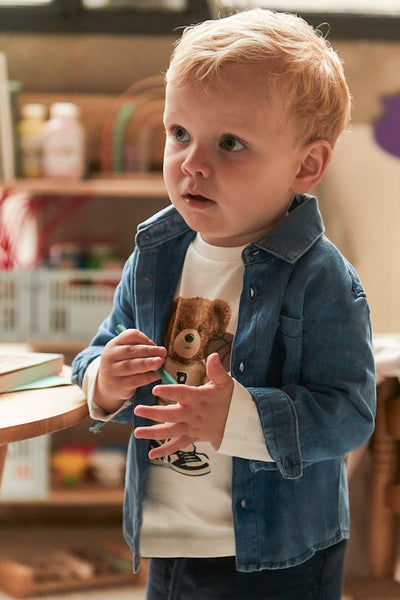 mini boy denim shirt