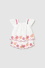 Load image into Gallery viewer, girls 2pc embroidered fruit top + short
