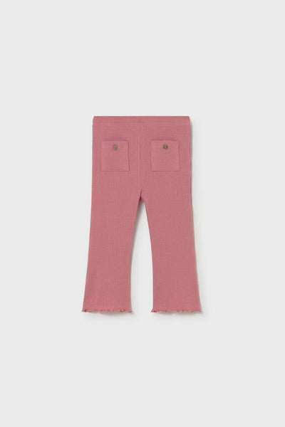 mini girl rib flare legging