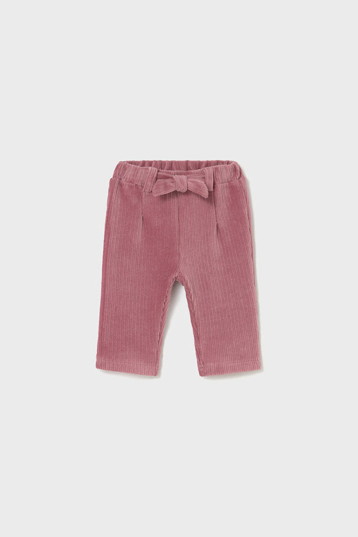 baby girls velour rib pant