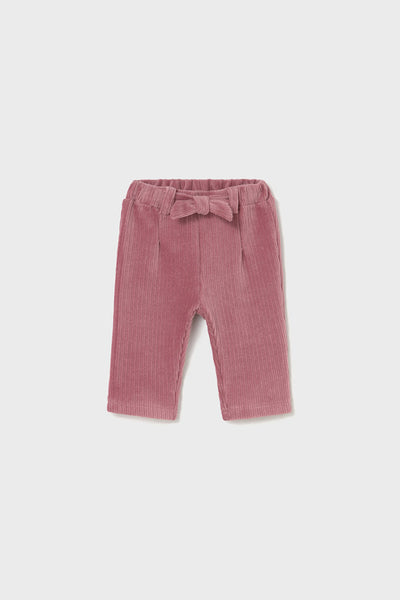 baby girls velour rib pant