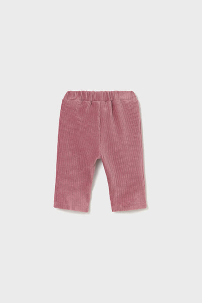 baby girls velour rib pant
