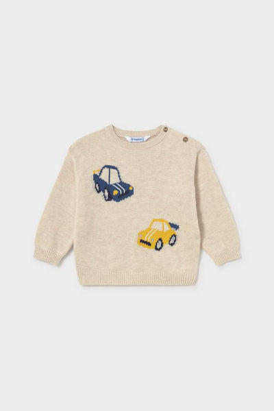 mini boy cars sweater