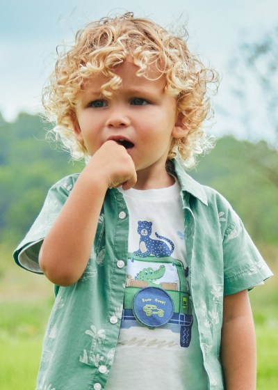 mini boy safari tee