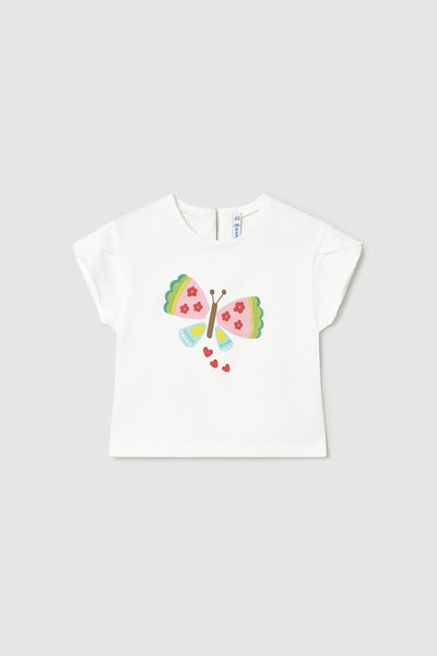 mini girl butterfly tee