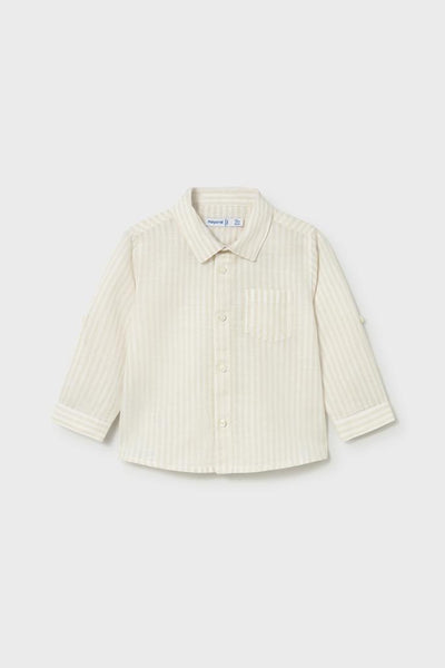 mini boy stripe line roll shirt