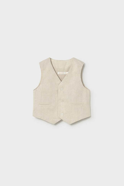 mini boys linen vest
