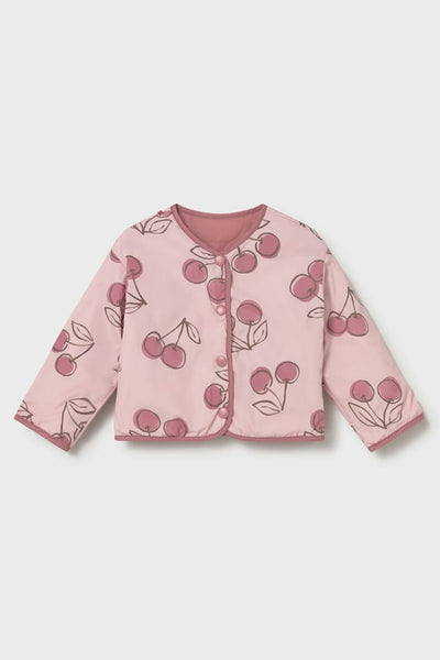 mini girl reversible cherry windbreaker