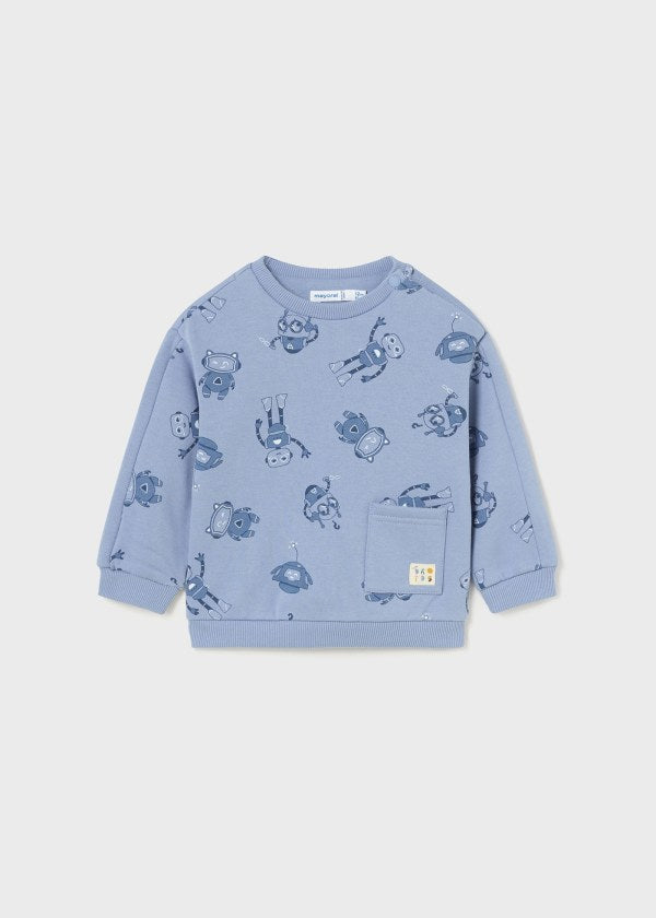 mini boy robots sweatshirt
