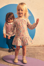 Load image into Gallery viewer, Mini Girl Knit Floral Dress
