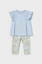 Load image into Gallery viewer, mini girls 2pc flutter tank + print legging
