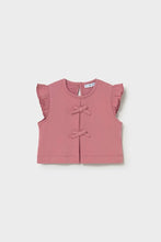Load image into Gallery viewer, mini girls rib bow tee
