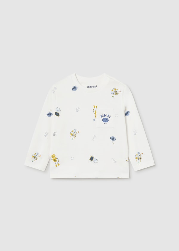 mini boy robots tee