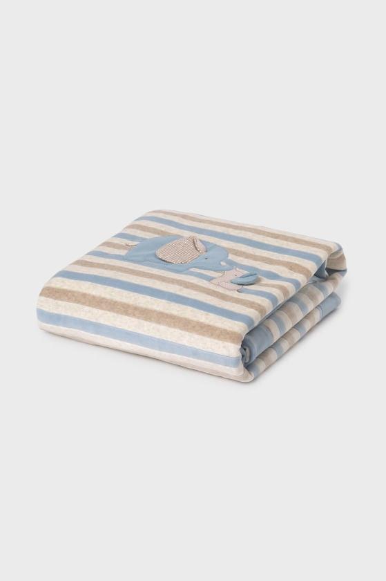 baby elephant stripe blanket