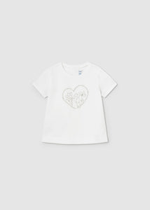 mini girl heart tee