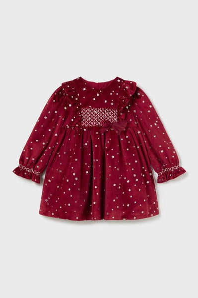baby stars velvet dress