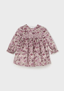 mini girl floral velvet dress
